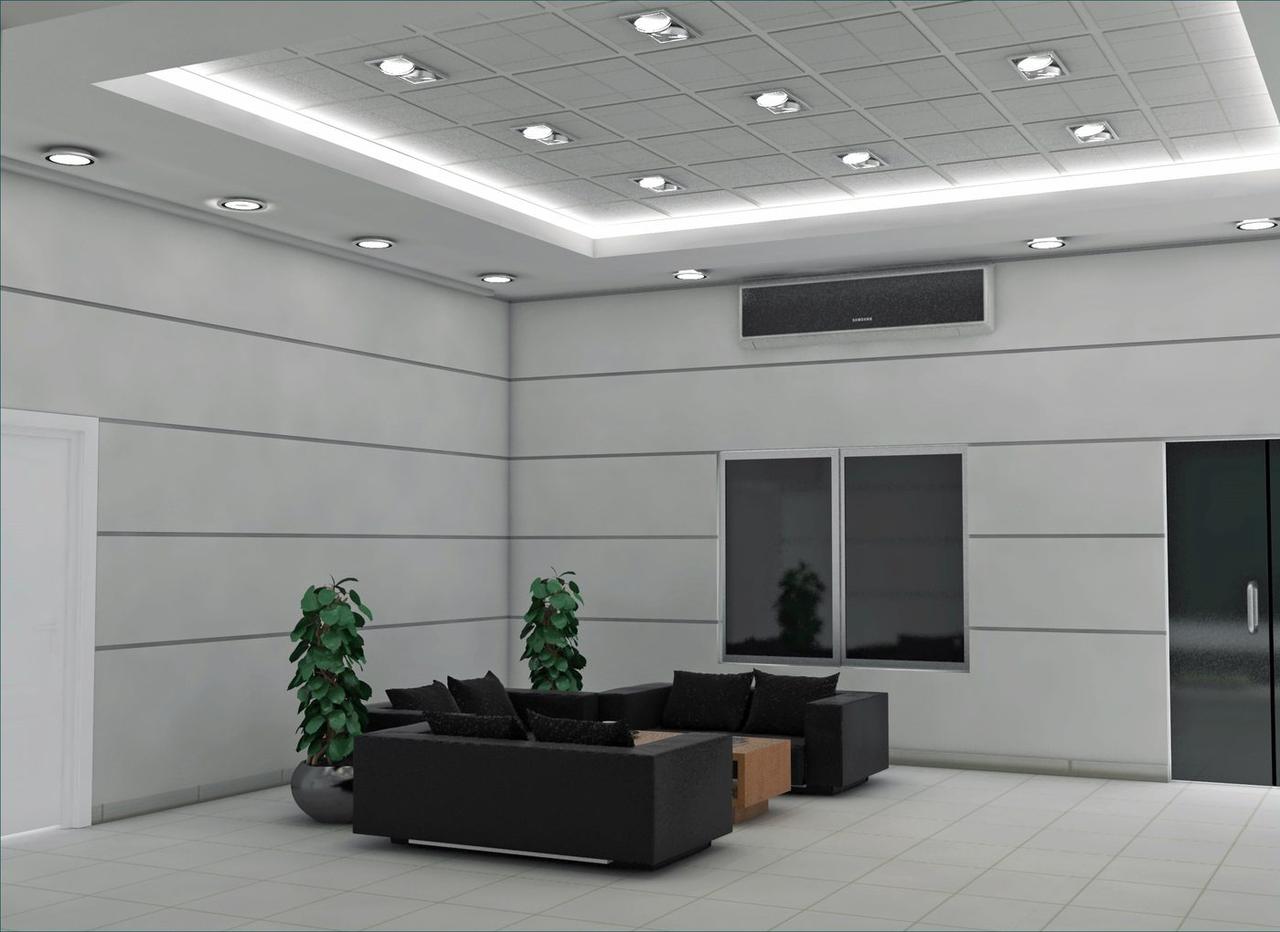 Reception and lounge interior render